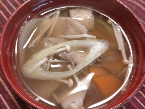 麺つゆ豚汁